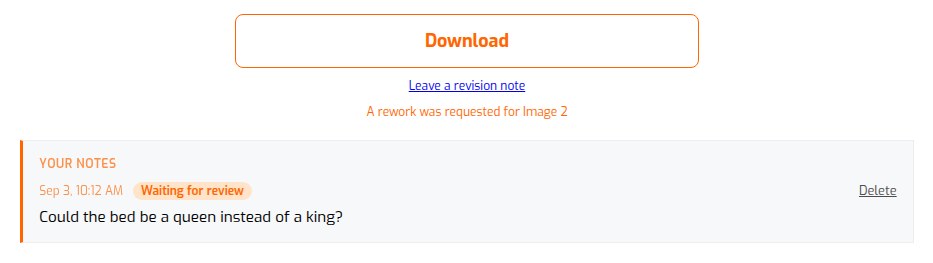 A collaborator's saved note marked Waiting for review