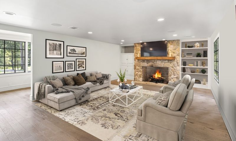 Farmhouse style virtually staged room
